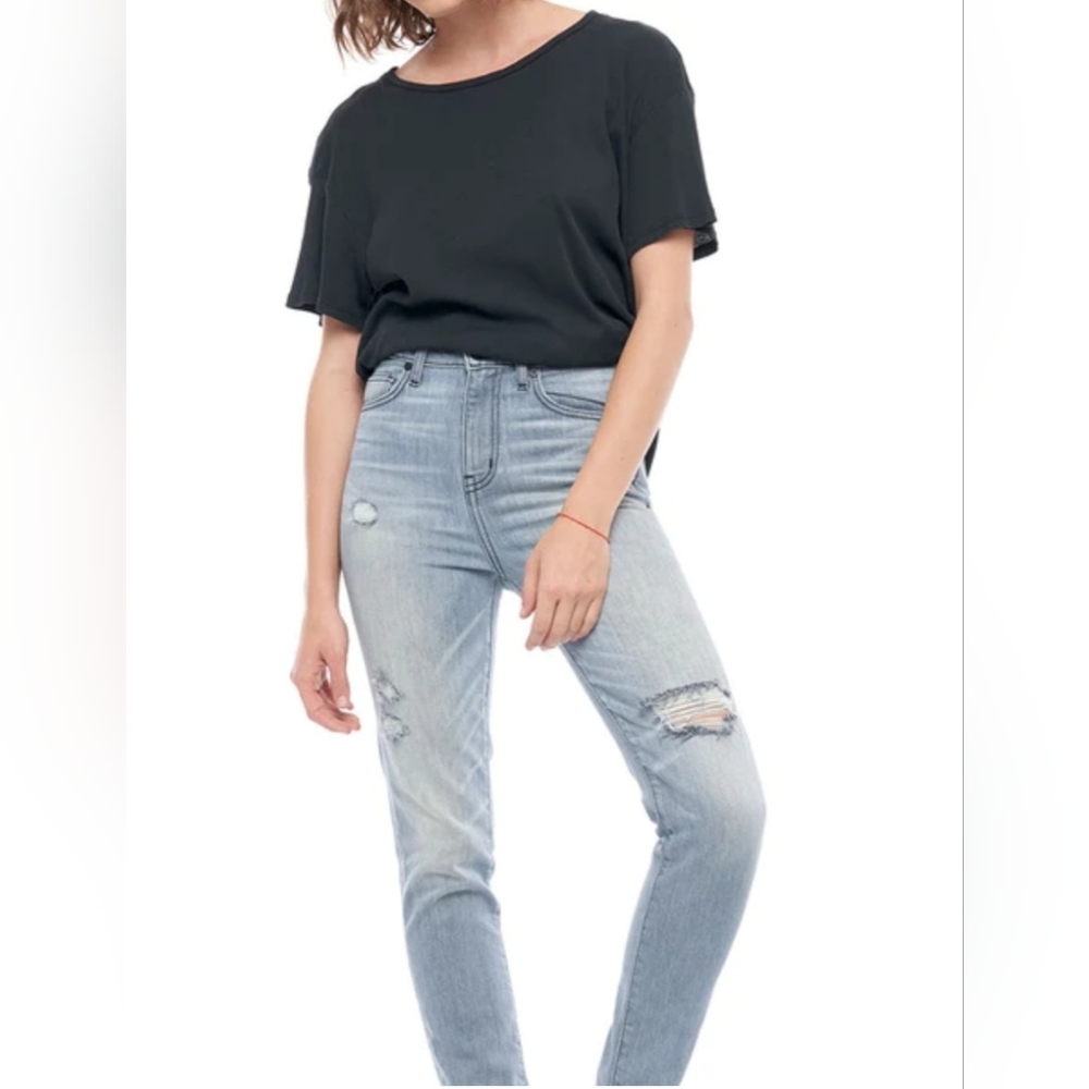 NWT Sandrine Rose Free People High Waited Skinny Jeans Size 25